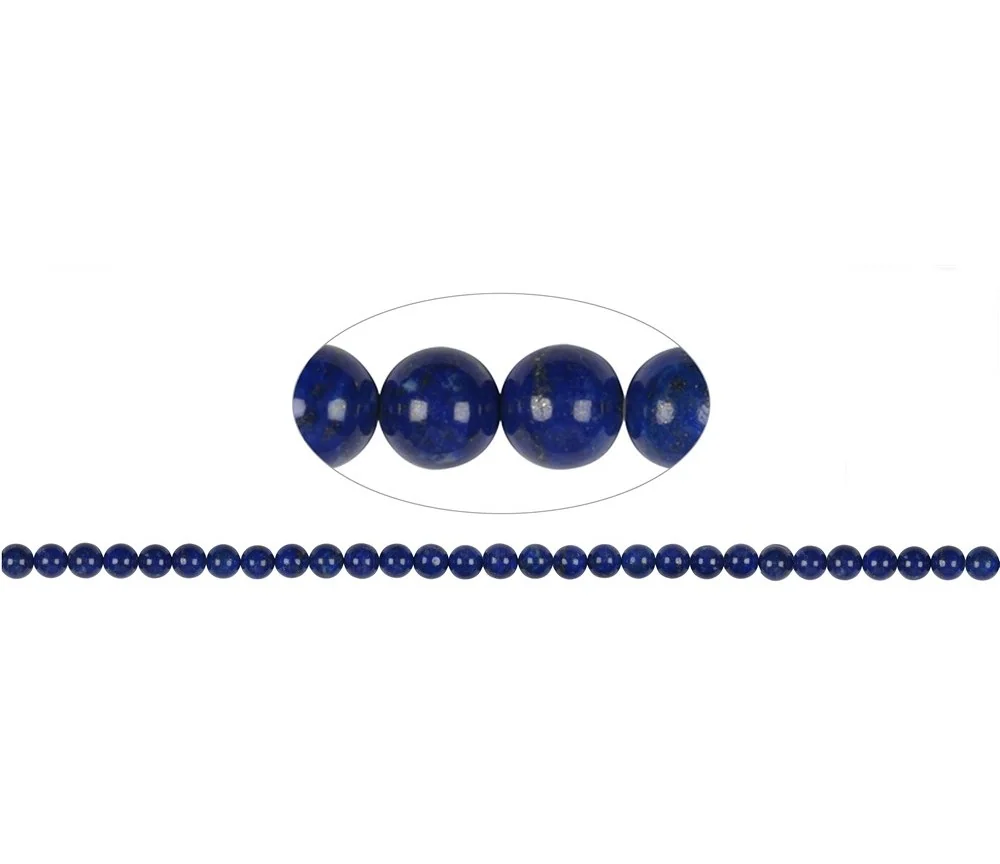 Heilstein & Edelstein-Strang - Kugeln, Lapis Lazuli AA, 06mm