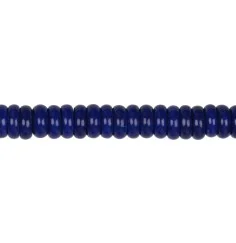 Heilstein & Edelstein-Strang - Zylinder flach, Lapis Lazuli A+, 03-04 x 10-12mm