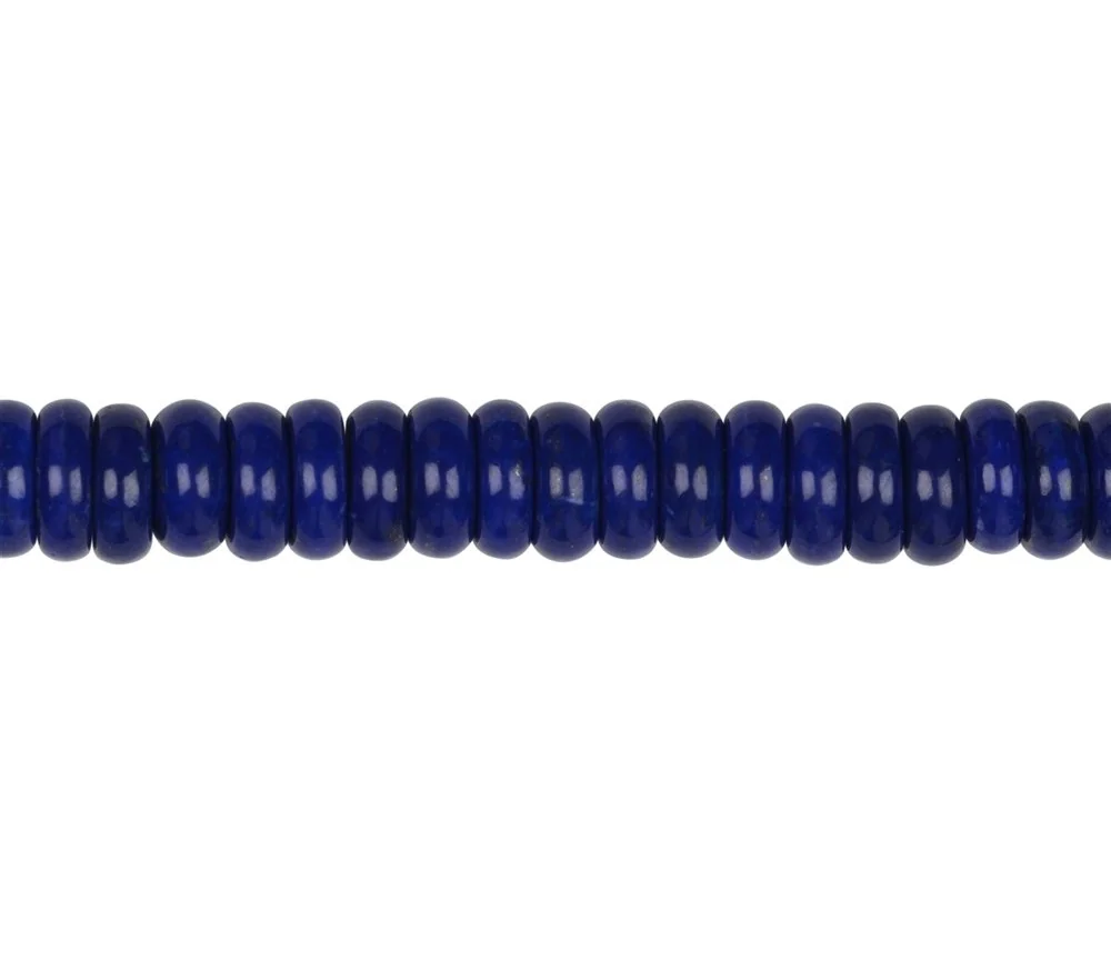 Heilstein & Edelstein-Strang - Zylinder flach, Lapis Lazuli A+, 03-04 x 10-12mm