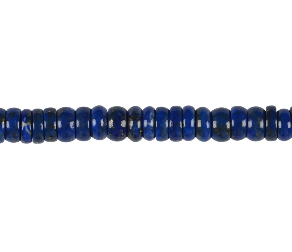 Heilstein & Edelstein-Strang - Zylinder ( Heishi ), Lapis Lazuli AB, 02-04 x 08mm