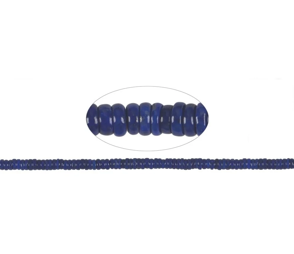 Heilstein & Edelstein-Strang - Button, Lapis Lazuli AA, 02 x 05-06mm (39cm)