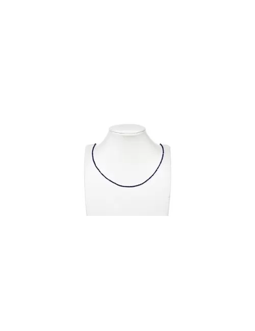 Heilstein & Edelstein-Strang - Scheibe/Coin, Lapis Lazuli, facettiert, 01,5 x 02,5mm