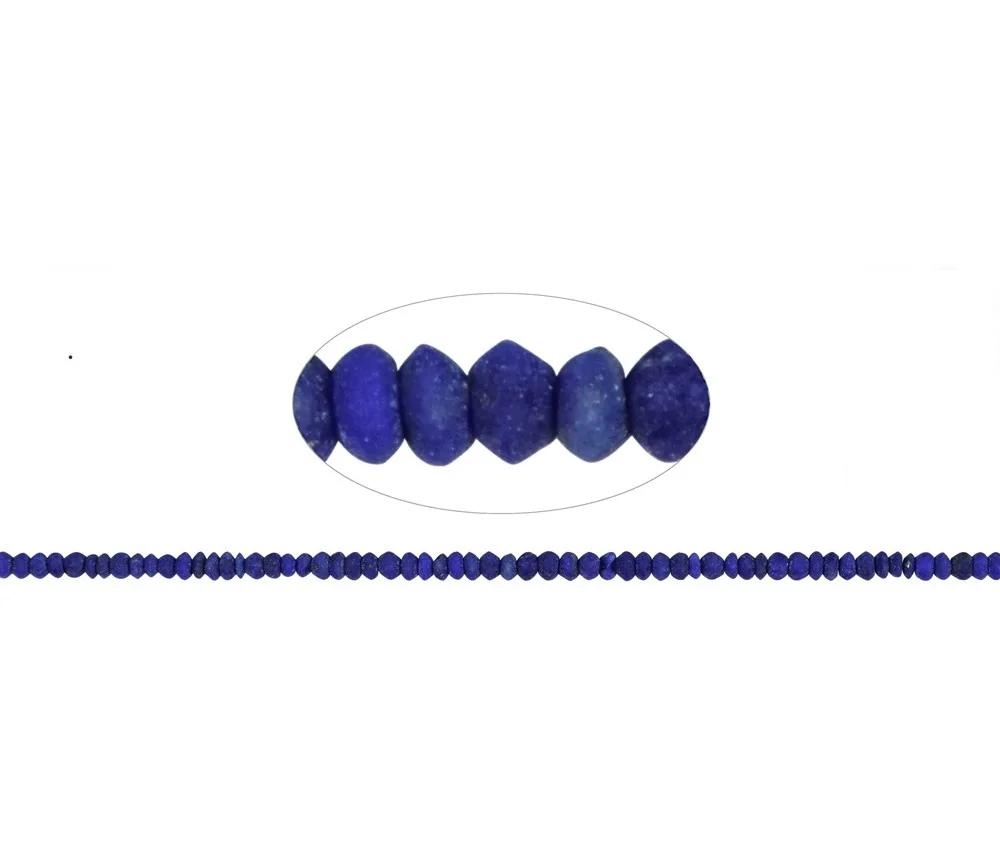 Heilstein & Edelstein-Strang - Disc, Lapis Lazuli, matt, 01 x 02mm (39cm)