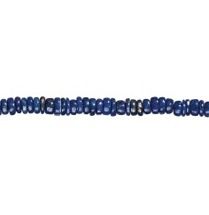 Heilstein & Edelstein-Strang - Freeform-Scheiben, Lapis Lazuli AB, 10mm