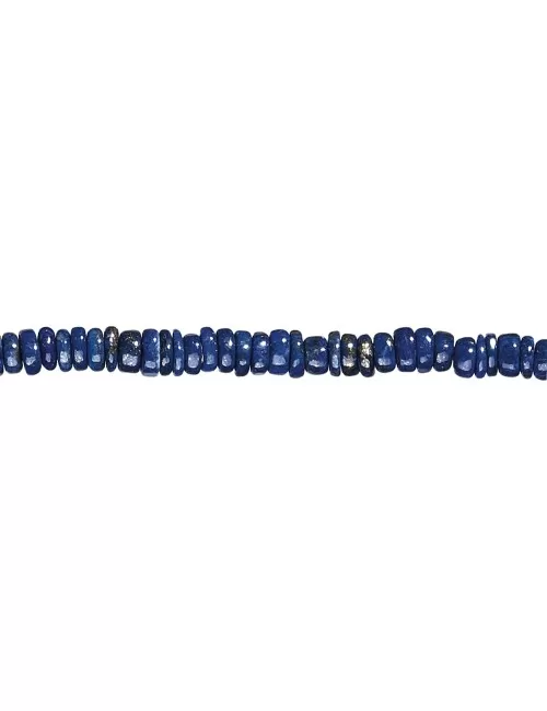 Heilstein & Edelstein-Strang - Freeform-Scheiben, Lapis Lazuli AB, 10mm