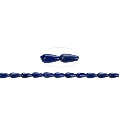 Heilstein & Edelstein-Strang - Tropfen, Lapis Lazuli AA, 16 x 08mm