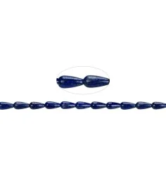 Heilstein & Edelstein-Strang - Tropfen, Lapis Lazuli AA, 16 x 08mm
