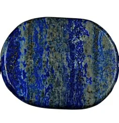 Heilstein & Edelstein-Strang - Platten Freeform, Lapis Lazuli AA matt, 28-40 x 25-30mm