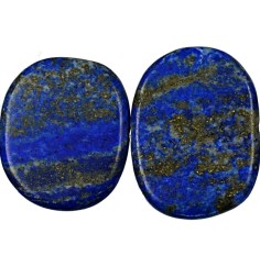 Heilstein & Edelstein-Strang - Platten Freeform, Lapis Lazuli AA, matt, 25-28 x 34-40mm