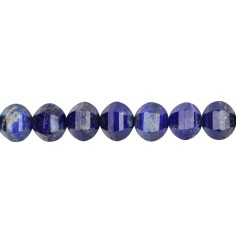 Heilstein & Edelstein-Strang - Lapis Lazuli, Kürbis facettiert, 09 x 10mm (38cm)
