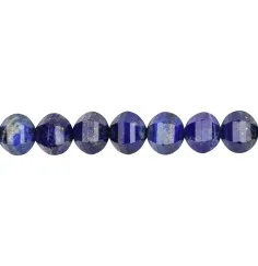 Heilstein & Edelstein-Strang - Lapis Lazuli, Kürbis facettiert, 09 x 10mm (38cm)