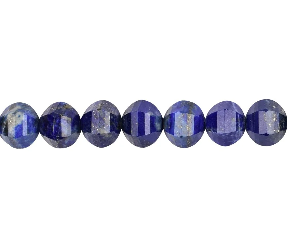 Heilstein & Edelstein-Strang - Lapis Lazuli, Kürbis facettiert, 09 x 10mm (38cm)