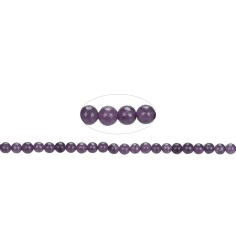 Heilstein & Edelstein-Strang - Kugeln, Lepidolith (stab.), 04mm