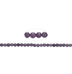 Heilstein & Edelstein-Strang - Kugeln, Lepidolith (stab.), 04mm