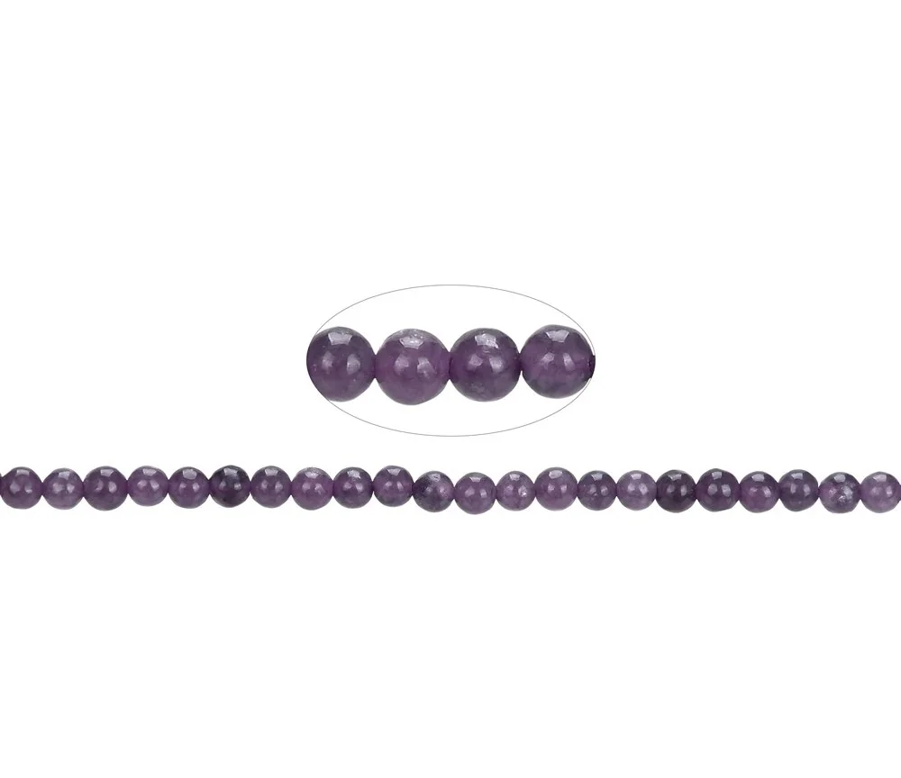 Heilstein & Edelstein-Strang - Kugeln, Lepidolith (stab.), 04mm