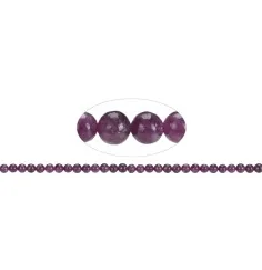 Heilstein & Edelstein-Strang - Kugeln, Lepidolith (stab.), 06mm