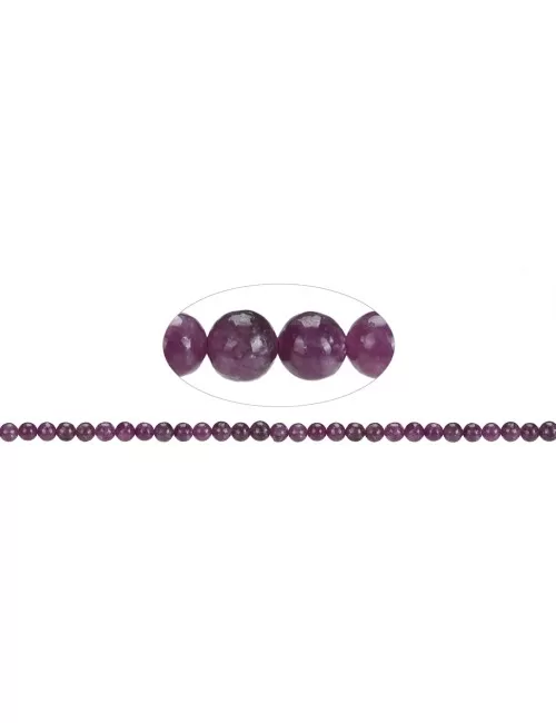 Heilstein & Edelstein-Strang - Kugeln, Lepidolith (stab.), 06mm