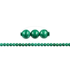 Heilstein & Edelstein-Strang - Kugeln, Malachit (stab.), 08mm