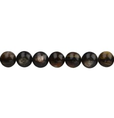 Heilstein & Edelstein-Strang - Kugeln, Muskovit-Glimmer (stab.), 10mm