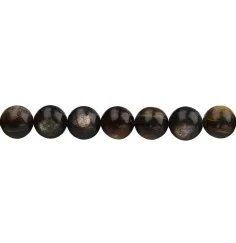 Heilstein & Edelstein-Strang - Kugeln, Muskovit-Glimmer (stab.), 10mm