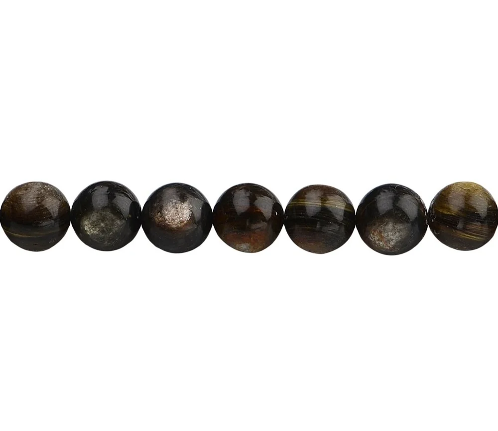 Heilstein & Edelstein-Strang - Kugeln, Muskovit-Glimmer (stab.), 10mm