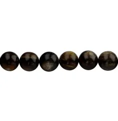 Heilstein & Edelstein-Strang - Kugeln, Muskovit-Glimmer (stab.), 12mm