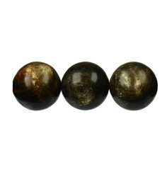 Heilstein & Edelstein-Strang - Kugeln, Muskovit-Glimmer (stab.), 18mm