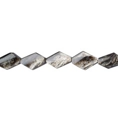 Heilstein & Edelstein-Strang - Rhombus, Muskovit-Glimmer (stab.), 33 x 22mm