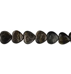 Heilstein & Edelstein-Strang - Herz, Muskovit-Glimmer (stab.), 12 x 12mm