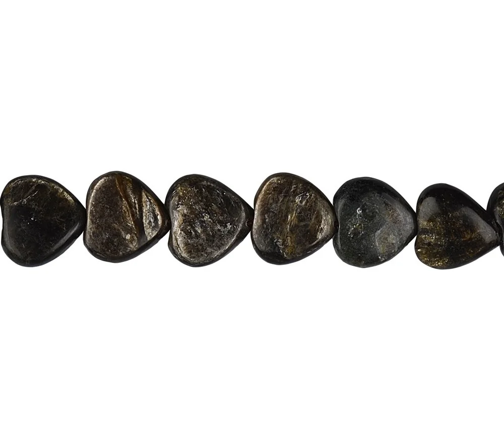 Heilstein & Edelstein-Strang - Herz, Muskovit-Glimmer (stab.), 12 x 12mm