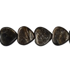 Heilstein & Edelstein-Strang - Herz, Muskovit-Glimmer (stab.), 16 x 16mm