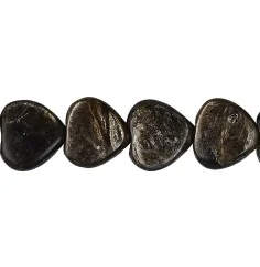 Heilstein & Edelstein-Strang - Herz, Muskovit-Glimmer (stab.), 16 x 16mm