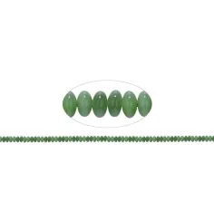 Heilstein & Edelstein-Strang - Button, Nephrit Jade, 04 x 06mm