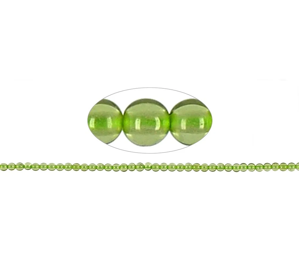 Heilstein & Edelstein-Strang - Kugeln, Peridot, 02mm