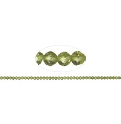 Heilstein & Edelstein-Strang - Kugeln, Peridot A, 04mm, facettiert (39cm)