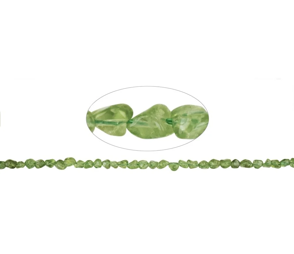 Heilstein & Edelstein-Strang - Nuggets, Peridot, 07 x 06mm (39cm)