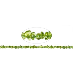 Heilstein & Edelstein-Strang - Trommelsteine, Peridot A, 05 x 08mm