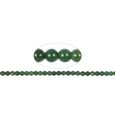 Heilstein & Edelstein-Strang - Kugeln, Prasem, 08mm