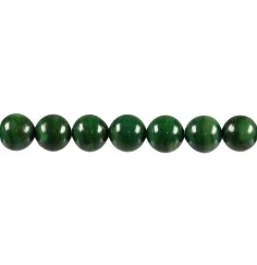 Heilstein & Edelstein-Strang - Kugeln, Prasem, 10mm