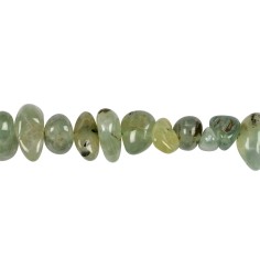 Heilstein & Edelstein-Strang - Trommelsteine, Prehnit, 08-12 x 13-22mm