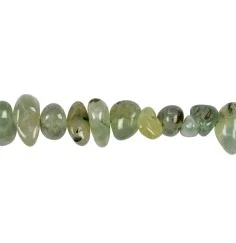 Heilstein & Edelstein-Strang - Trommelsteine, Prehnit, 08-12 x 13-22mm