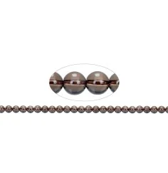 Heilstein & Edelstein-Strang - Kugeln, Rauchquarz, 08mm