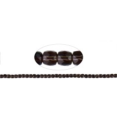 Heilstein & Edelstein-Strang - Würfel, Rauchquarz, facettiert, 04,5mm