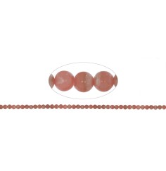 Heilstein & Edelstein-Strang - Kugeln, Rhodochrosit, 03mm
