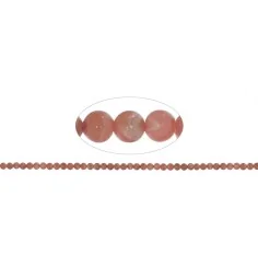 Heilstein & Edelstein-Strang - Kugeln, Rhodochrosit, 04mm
