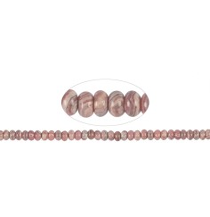 Heilstein & Edelstein-Strang - Button, Rhodochrosit B, 04-05 x 08mm