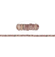 Heilstein & Edelstein-Strang - Zylinder ( Heishi ), Rhodochrosit, 02-03 x 06mm