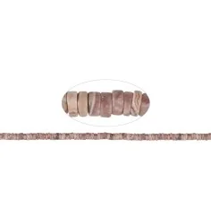 Heilstein & Edelstein-Strang - Zylinder ( Heishi ), Rhodochrosit, 02-03 x 06mm