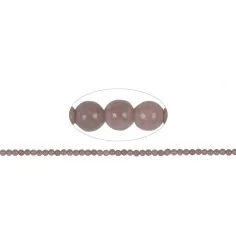Heilstein & Edelstein-Strang - Kugeln, Rhodonit, 04mm