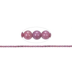 Heilstein & Edelstein-Strang - Kugeln, Rhodonit A, 04mm